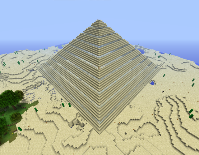 comment construire pyramide minecraft